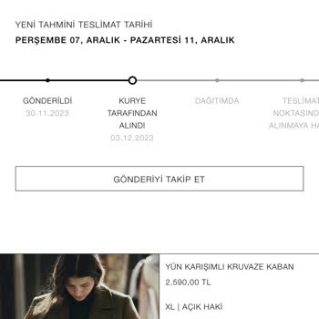 Zara Dünya Turundaki Kargom