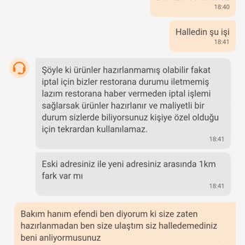 Trendyol Yemek Yanlış Adrese Siparişim Ve İptal Sorunu