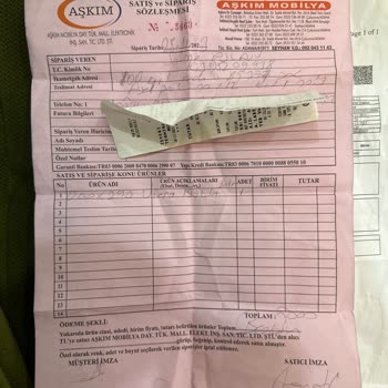 Aşkım Mobilya İade İstememe Rağmen İade Yapmayıp Beni Oyalıyorlar