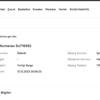 Sneaks Up Ürün İptali Ve Mağduriyet Yaşamam