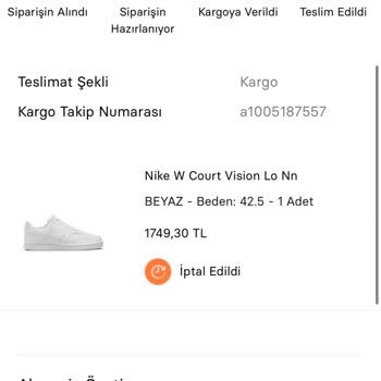 Sneaks Up Ürün İptali Ve Mağduriyet Yaşamam