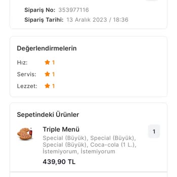 Migros Yemek Ve Pasaport Pizza Paramı İade Etmedi