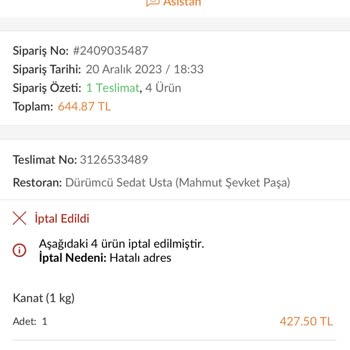 Trendyol Çağrı Merkezi Yüzünden Siparişimi İptal Edemedim