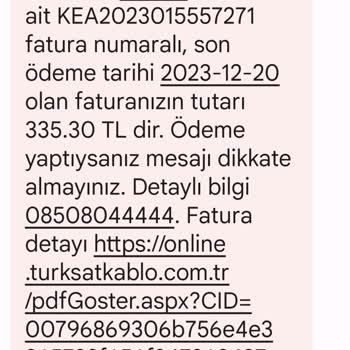 Kablo Net Usulsüz Fatura İptal Olmayan TV Paketi
