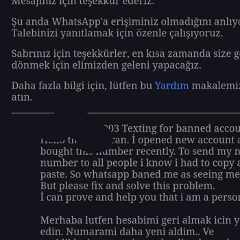 WhatsApp Ban Yasaklama