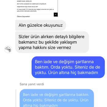Hrmonny Etek Siparişinde İade Sorunu