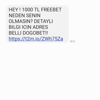 Dogobet Bahis Sitelerinden Gelen Mesaj