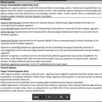 Türkiye Sigorta Özel Konut Sigortası Habersiz Ve Zorla Yaptırılma