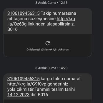 Aras Kargo Kargom Vaktinden Önce İade Edildi