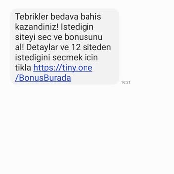 Bonuslarburada.com Bahis Siteleri Adına Mesaj Atanlardan Bıktım