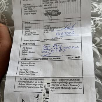 Awox TV Panel Değişimi İçin Garantiye Gönderdim Ama Gelmedi 70 Gündür