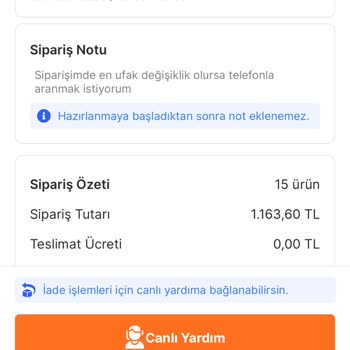 Migros Sanal Market Eksik Teslimat (Tekrar Tekrar)