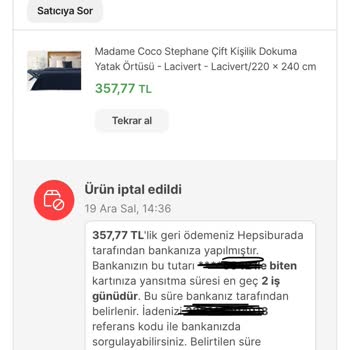 Madame Coco Online Alışveriş Sitesinde Sipariş İptali Ve Tedarik Sorunu