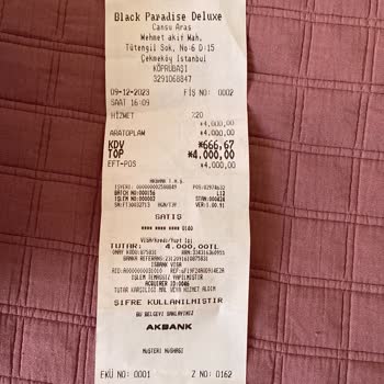 Çekmeköy Black Paradise Deluxe Firması Paramızı İade Etmedi.