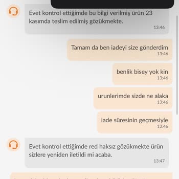Trendyol İadeyi Haksız Yere Reddediyorlar