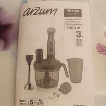 Arzum Mixtech Multi Blender Setinde Sorun