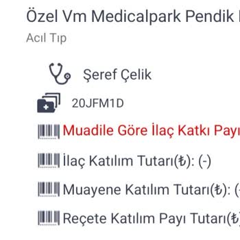 Medical Park Hastanesi Pendik'deki Bir Hastanenin Acil Servisinde Yaşanan Muayene Sürecine Dair Şikayet