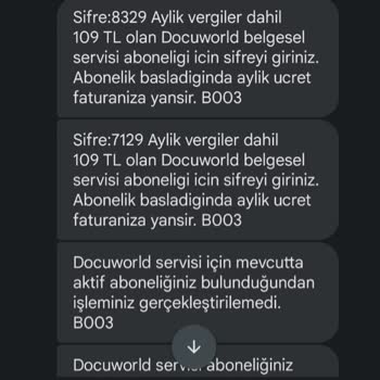 Zorla Vodafone Docuword Üyeliği