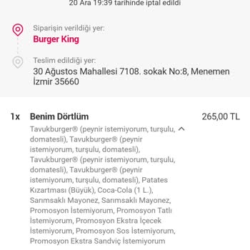 Yemek Sepeti Kendi Kendine İptal Ediyor