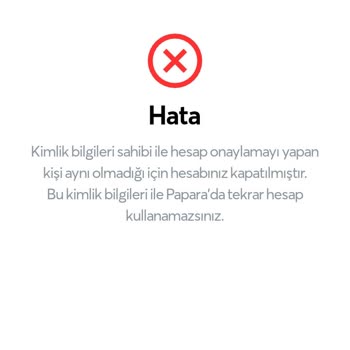 Papara Hesabım Nedensizce Kapandı