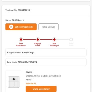 Trendyol BittiBitiyor Kusurlu Ürün Gönderip İade İşlemini Yapmıyor