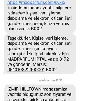 Mad Parfüm Asla Kalıcı Olmaması