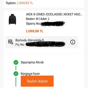 In Street Sipariş İptal Etmeme / Ücreti İçeride Tutma