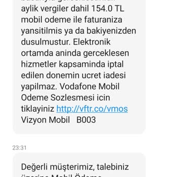 Vodafone Fatura Şoku: Beklenmedik Ücret Tahsilatı