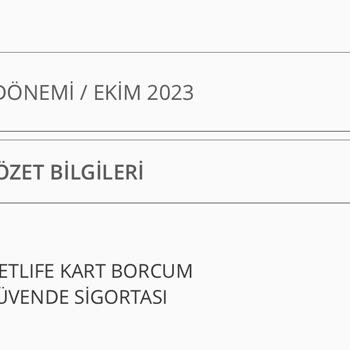 Denizbank Metlife Kart Borcum Güvende Sigortası İzinsiz Kesinti