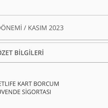Denizbank Metlife Kart Borcum Güvende Sigortası İzinsiz Kesinti