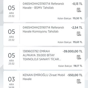 Bitay Paramı Çekemiyorum Çekme Emrim Yerine Getirilmiyor