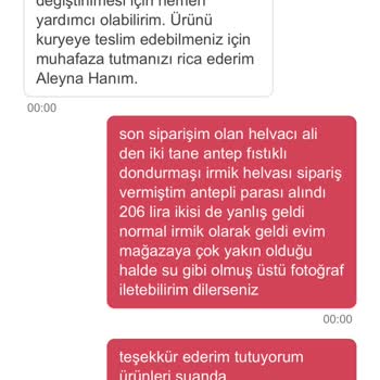 Helvacı Ali Yanlış Ürün Gönderdi Fakat Çözüme Ulaştırmıyor