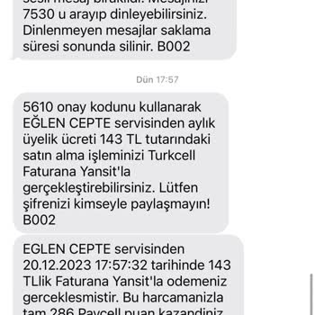 Paycell Üyelik İptali İstiyorum