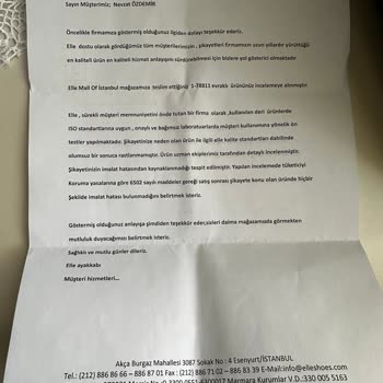 Elle Ayakkabı Elle Marka Ayakkabı Ayıplı Mal Şikayeti