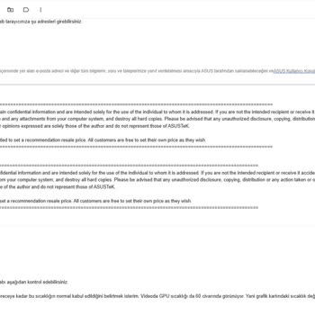 Asus ServisPoint Firmasının Yetersiz Desteği