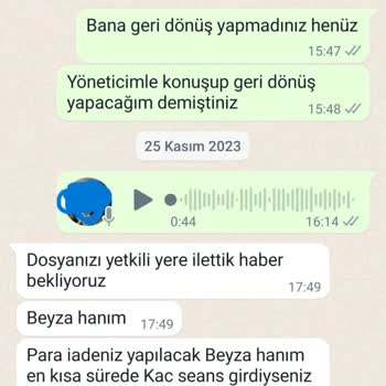 Kayseri Suit Güzellik Merkezi Paramızı İade Etmiyor!