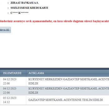 Sorumsuz Firma Kuryenet!