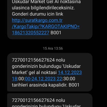 Sürat Kargo Kargoları Canı İstemediği İçin Teslim Etmiyor