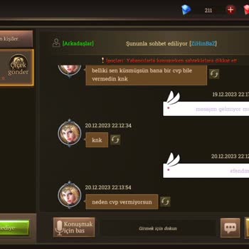 Google Play Sohbet Mesajlarım Gitmiyor