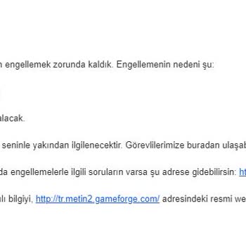 Metin2.gameforge.com Metin2 TR Ezel Sunucusu Küfürsüz Ban