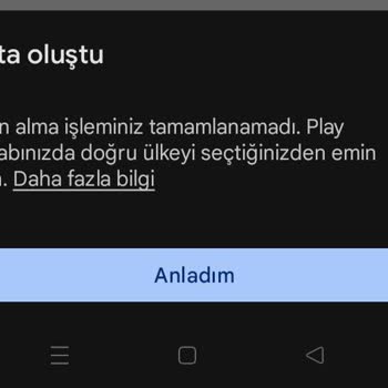 Google Play Ödeme Sorunu Ülke