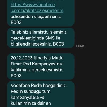 Vodafone Rızam Olmadan Tarifem Değiştirdi.