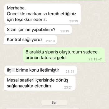 Ecrou Sitesi Siparişimi Göndermiyor