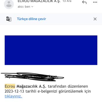 Ecrou Sitesi Siparişimi Göndermiyor