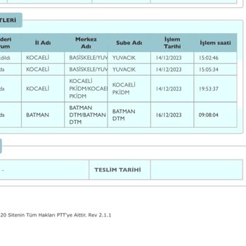 PTT Kargo PTT Batman DTM Kargoyu Getirmiyor
