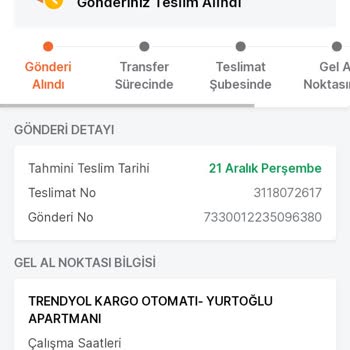 Trendyol Express Trendyol Üzerinden Siparişim Kargoya Verilmedi