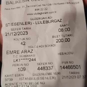 Kontur Turizm Yolcularını Başka Firmaya Bindirmesi