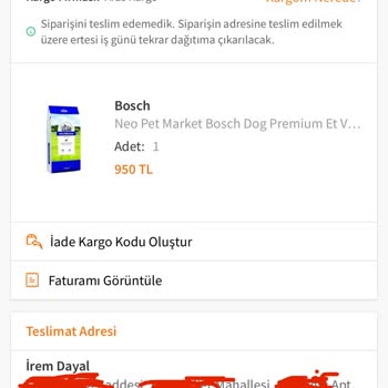 Aras Kargo, 20kg'lik Paketimi Evime Getirmek Yerine Şubede Bekletiyor!