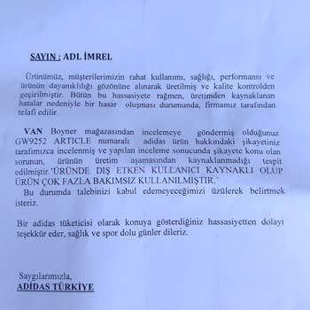 adidas Ayakkabı Yanlardan Açılmış