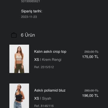 Stradivarius Stokta Yok Gerekçesiyle Ürünü Göndermedi